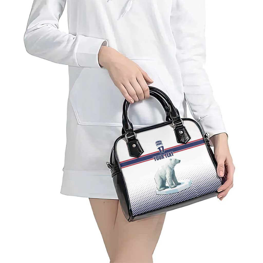 Norway Ice Hockey Custom Shoulder Handbag Norge Polar Bears White Style