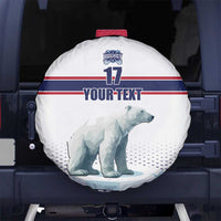 Norway Ice Hockey Custom Spare Tire Cover Norge Polar Bears White Style