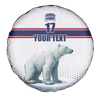 Norway Ice Hockey Custom Spare Tire Cover Norge Polar Bears White Style