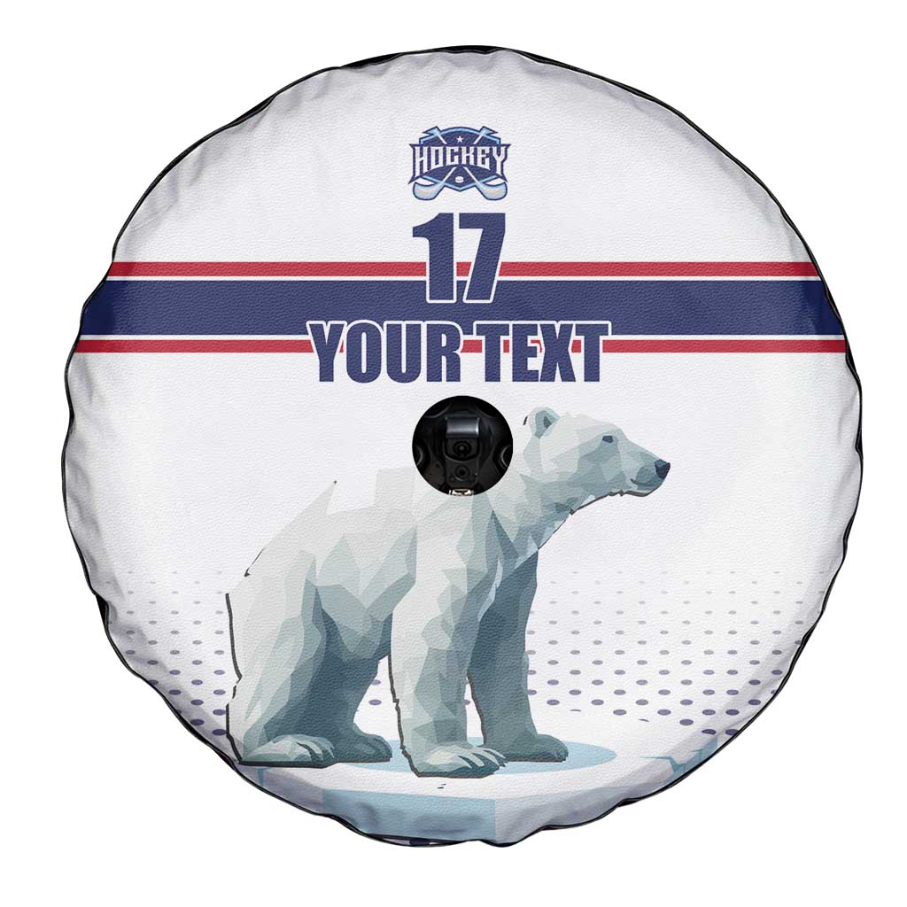 Norway Ice Hockey Custom Spare Tire Cover Norge Polar Bears White Style