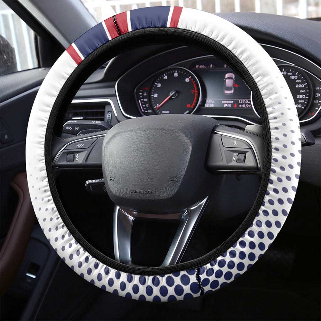 Norway Ice Hockey Steering Wheel Cover Norge Polar Bears White Style