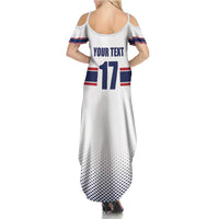 Norway Ice Hockey Custom Summer Maxi Dress Norge Polar Bears White Style