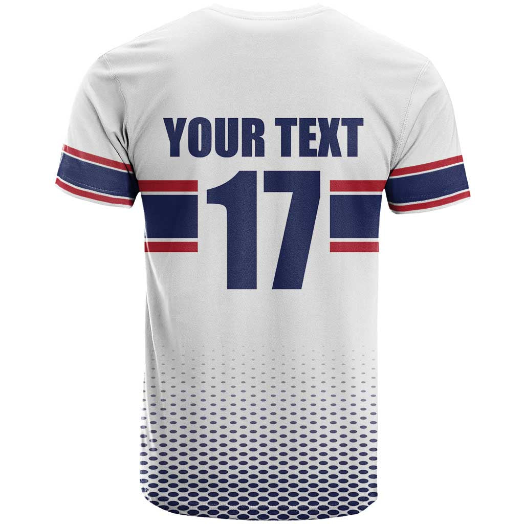 Norway Ice Hockey Custom T Shirt Norge Polar Bears White Style