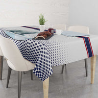 Norway Ice Hockey Custom Tablecloth Norge Polar Bears White Style