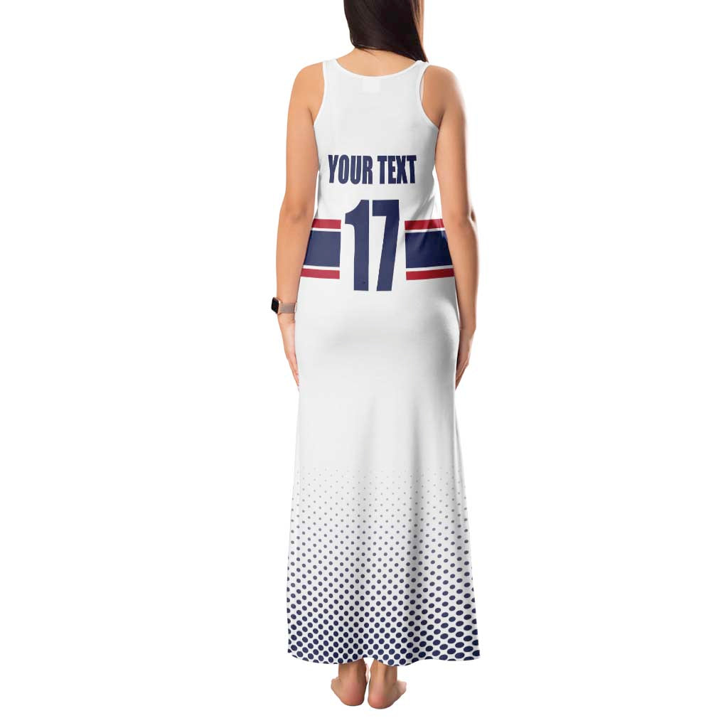 Norway Ice Hockey Custom Tank Maxi Dress Norge Polar Bears White Style