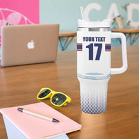 Norway Ice Hockey Custom Tumbler With Handle Norge Polar Bears White Style