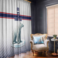Norway Ice Hockey Custom Window Curtain Norge Polar Bears White Style