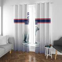 Norway Ice Hockey Custom Window Curtain Norge Polar Bears White Style