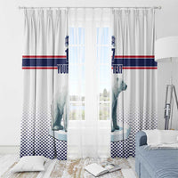 Norway Ice Hockey Custom Window Curtain Norge Polar Bears White Style