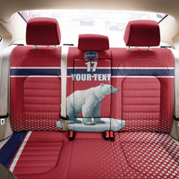 Norway Ice Hockey Custom Back Car Seat Cover Norge Polar Bears Red Style