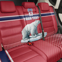 Norway Ice Hockey Custom Back Car Seat Cover Norge Polar Bears Red Style