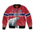 Norway Ice Hockey Custom Bomber Jacket Norge Polar Bears Red Style