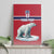 Norway Ice Hockey Custom Canvas Wall Art Norge Polar Bears Red Style