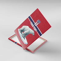 Norway Ice Hockey Custom Canvas Wall Art Norge Polar Bears Red Style