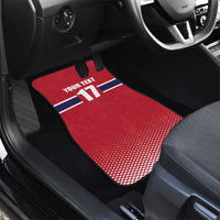 Norway Ice Hockey Custom Car Mats Norge Polar Bears Red Style