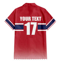 Norway Ice Hockey Custom Family Matching Mermaid Dress and Hawaiian Shirt Norge Polar Bears Red Style