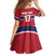 Norway Ice Hockey Custom Family Matching Off Shoulder Maxi Dress and Hawaiian Shirt Norge Polar Bears Red Style