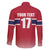 Norway Ice Hockey Custom Family Matching Off Shoulder Maxi Dress and Hawaiian Shirt Norge Polar Bears Red Style