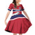 Norway Ice Hockey Custom Family Matching Off Shoulder Short Dress and Hawaiian Shirt Norge Polar Bears Red Style