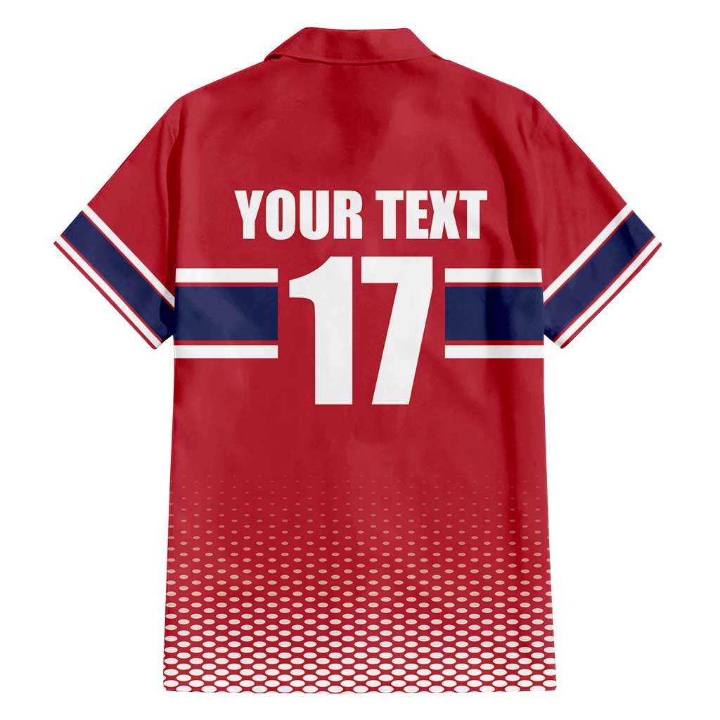 Norway Ice Hockey Custom Family Matching Puletasi and Hawaiian Shirt Norge Polar Bears Red Style