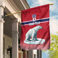 Norway Ice Hockey Custom Garden Flag Norge Polar Bears Red Style