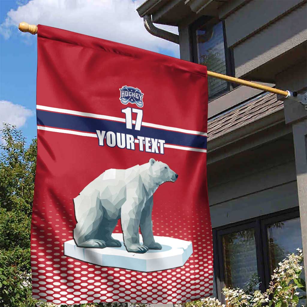 Norway Ice Hockey Custom Garden Flag Norge Polar Bears Red Style