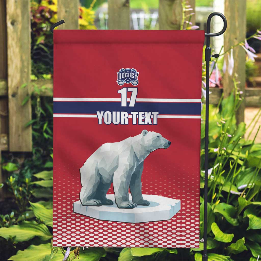 Norway Ice Hockey Custom Garden Flag Norge Polar Bears Red Style