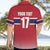 Norway Ice Hockey Custom Hawaiian Shirt Norge Polar Bears Red Style