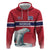 Norway Ice Hockey Custom Hoodie Norge Polar Bears Red Style