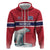 Norway Ice Hockey Custom Hoodie Norge Polar Bears Red Style