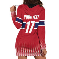 Norway Ice Hockey Custom Hoodie Dress Norge Polar Bears Red Style