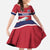 Norway Ice Hockey Custom Kid Short Sleeve Dress Norge Polar Bears Red Style