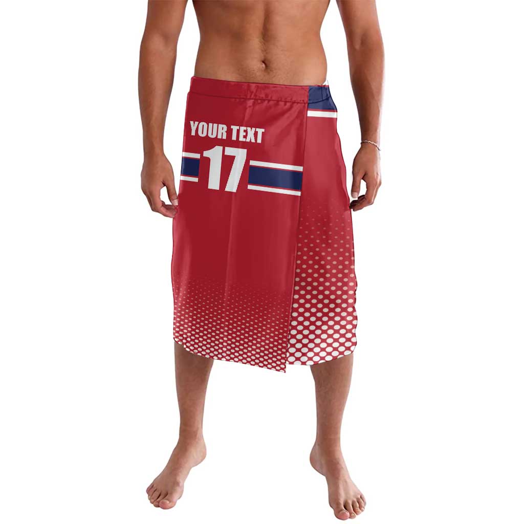 Norway Ice Hockey Custom Lavalava Norge Polar Bears Red Style