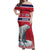 Norway Ice Hockey Custom Off Shoulder Maxi Dress Norge Polar Bears Red Style