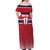 Norway Ice Hockey Custom Off Shoulder Maxi Dress Norge Polar Bears Red Style