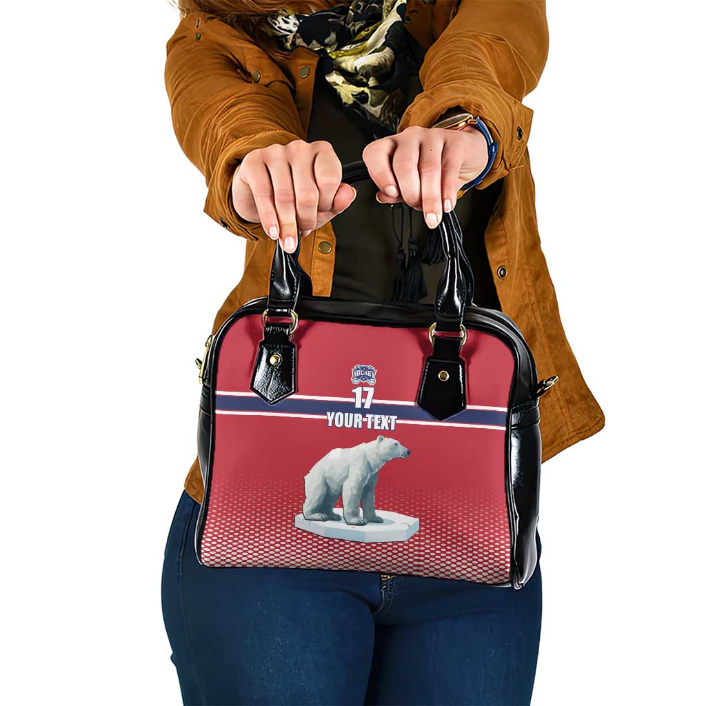 Norway Ice Hockey Custom Shoulder Handbag Norge Polar Bears Red Style