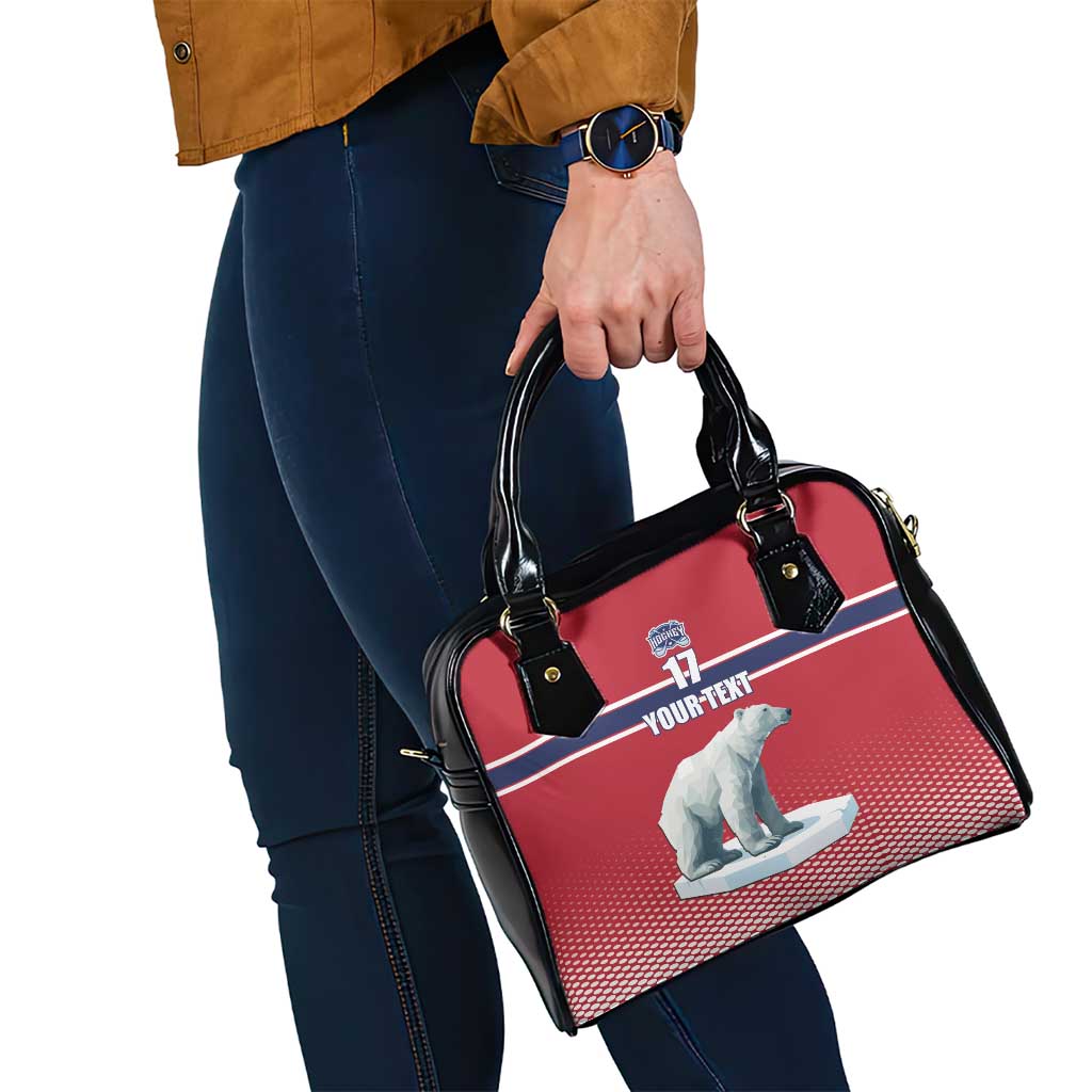 Norway Ice Hockey Custom Shoulder Handbag Norge Polar Bears Red Style