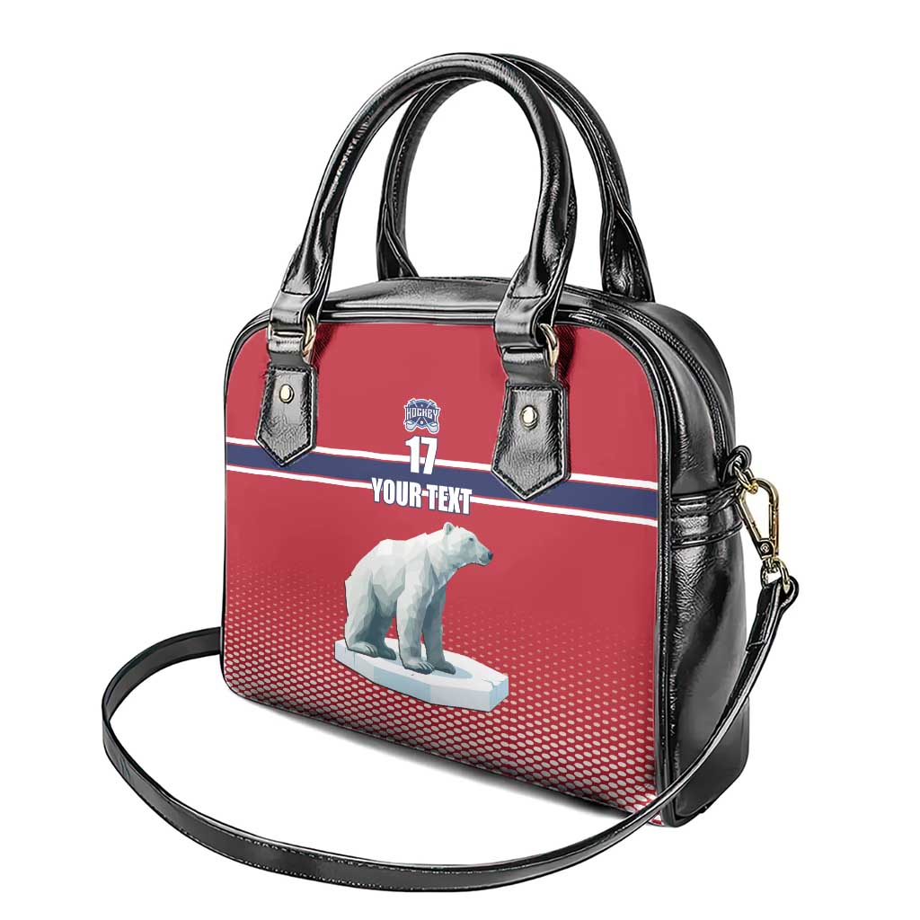 Norway Ice Hockey Custom Shoulder Handbag Norge Polar Bears Red Style