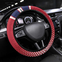 Norway Ice Hockey Steering Wheel Cover Norge Polar Bears Red Style