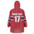 Norway Ice Hockey Custom Wearable Blanket Hoodie Norge Polar Bears Red Style