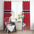Norway Ice Hockey Custom Window Curtain Norge Polar Bears Red Style