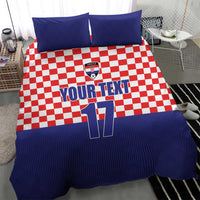 Custom Croatia Football Bedding Set Sporty Style