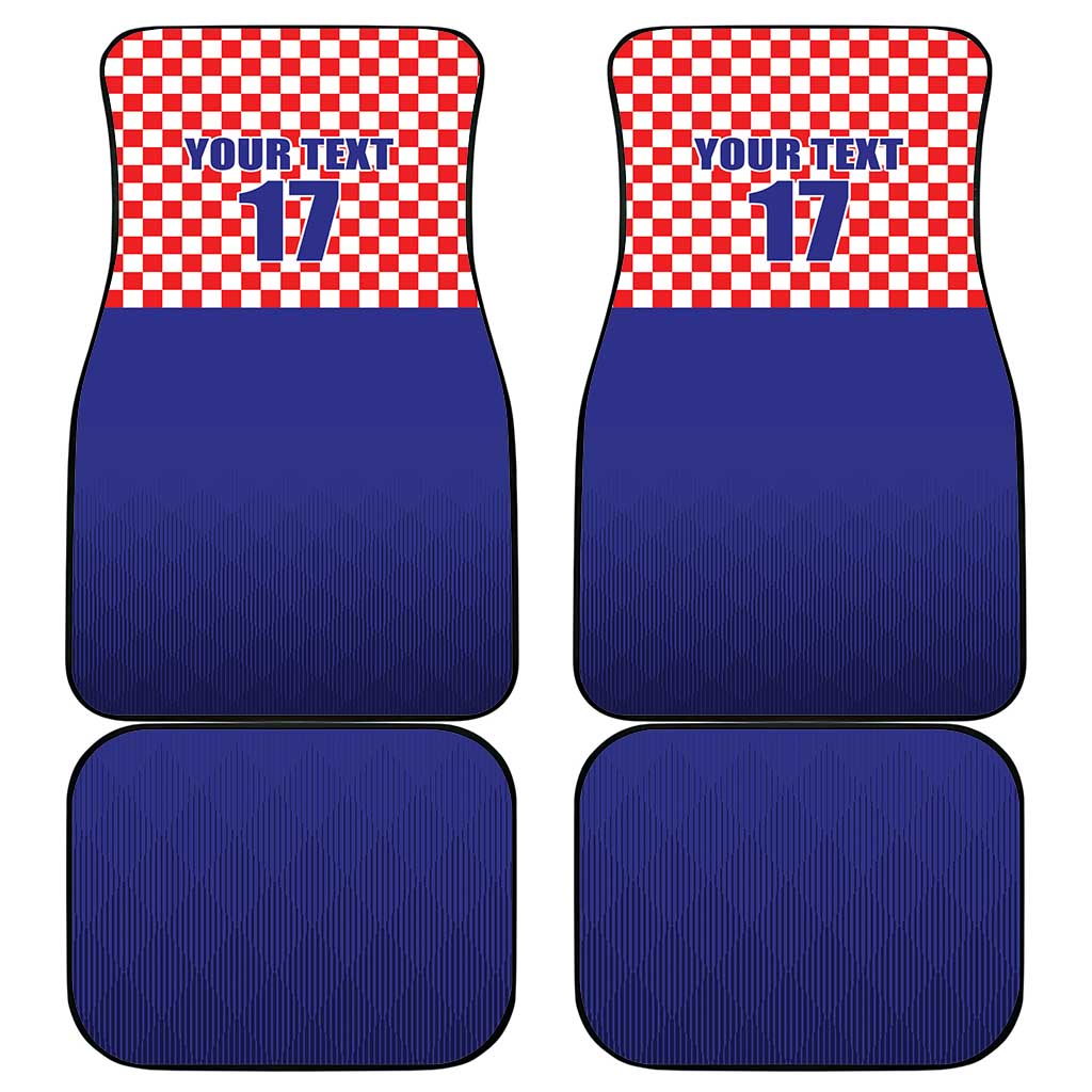 Custom Croatia Football Car Mats Sporty Style