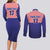 Custom Croatia Football Couples Matching Long Sleeve Bodycon Dress and Long Sleeve Button Shirt Sporty Style