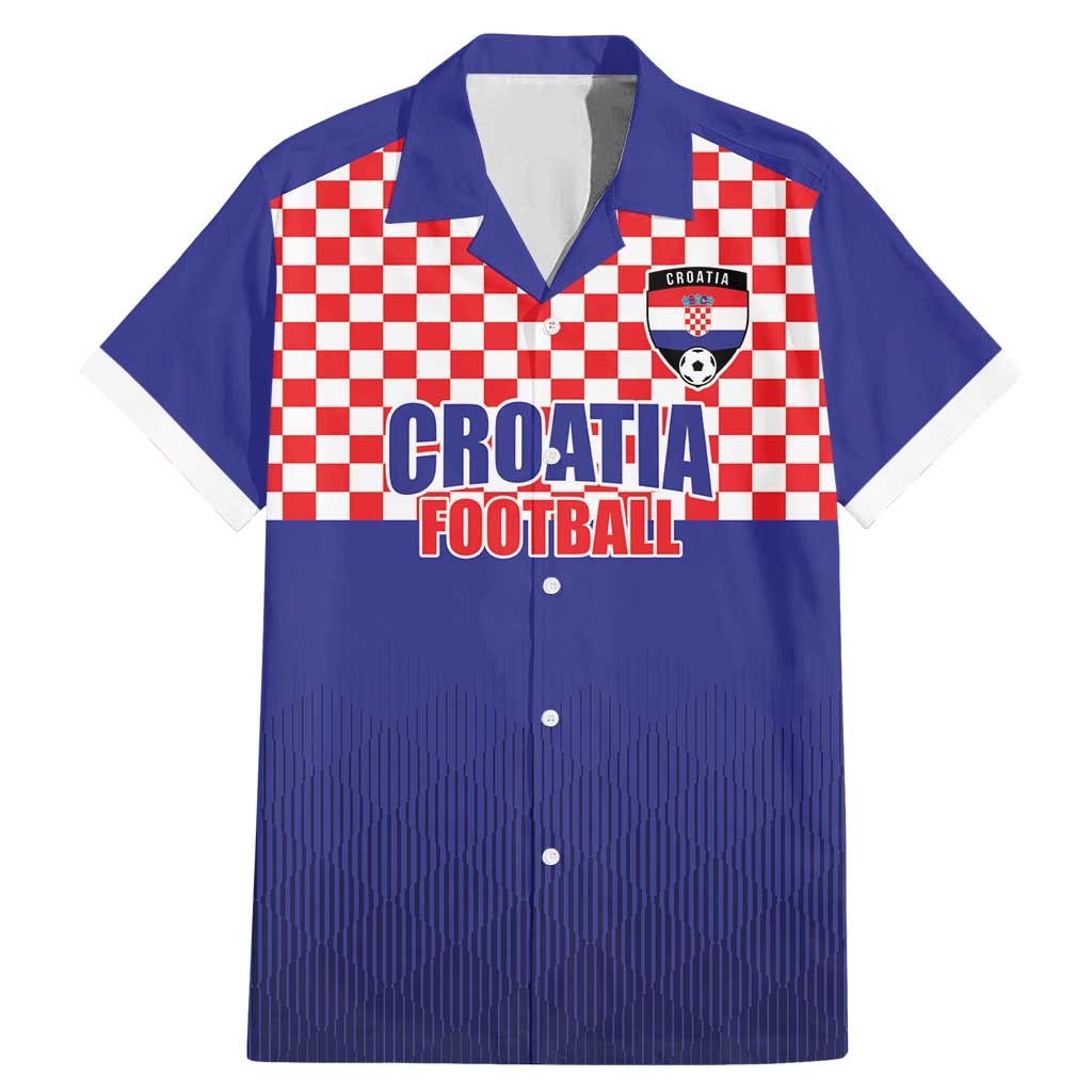 Custom Croatia Football Family Matching Mermaid Dress and Hawaiian Shirt Sporty Style