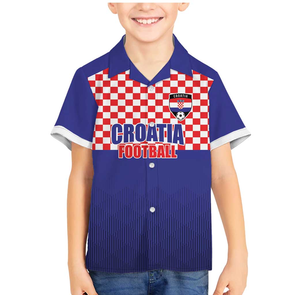 Custom Croatia Football Family Matching Mermaid Dress and Hawaiian Shirt Sporty Style