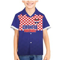 Custom Croatia Football Family Matching Mermaid Dress and Hawaiian Shirt Sporty Style
