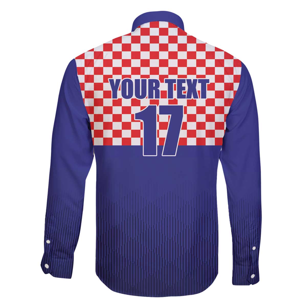 Custom Croatia Football Family Matching Off The Shoulder Long Sleeve Dress and Hawaiian Shirt Sporty Style