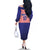 Custom Croatia Football Family Matching Off The Shoulder Long Sleeve Dress and Hawaiian Shirt Sporty Style