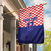 Custom Croatia Football Garden Flag Sporty Style